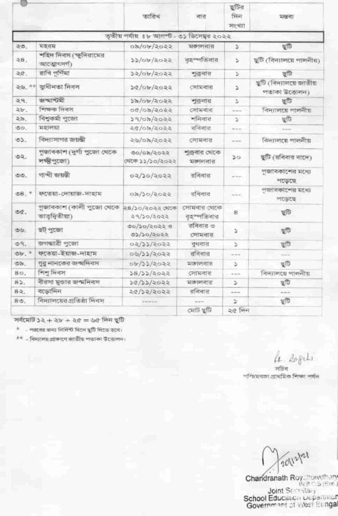 WB_primary_holiday_list_2022