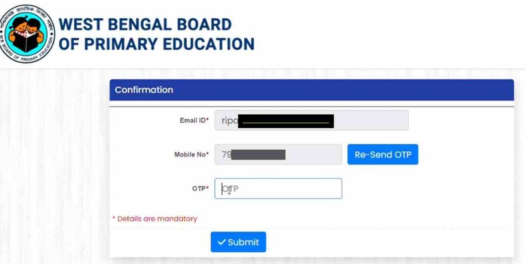 WB Primary TET 2023 Online Application Process